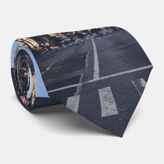 テーマ都市忙しいCitの歩行者の使用横断歩道 ネクタイ (ロール)
