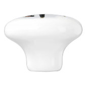 テーマ黒い小型グランドピアノ音楽 セラミックノブ (側面)