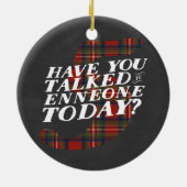 テーマEnneagram 5のクリスマス セラミックオーナメント (裏面)