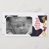 テーマHootenannyのホーダウンのカウボーイは感謝していしています- サンキューカード (正面)