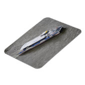 テームズ川クルーズボート3"x4"マグネット マグネット (左側)