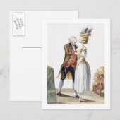 テーラエレガントーとフィッティングのレディースプレートf ポストカード (正面/裏面)