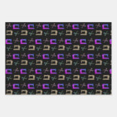 テーラエレガントーカラフルの裁縫用はさみ ラッピングペーパーシート (正面2)