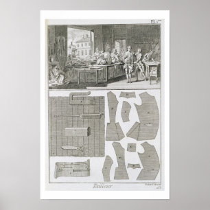 テーラーのワークショップとパターン、「Encycl」から ポスター