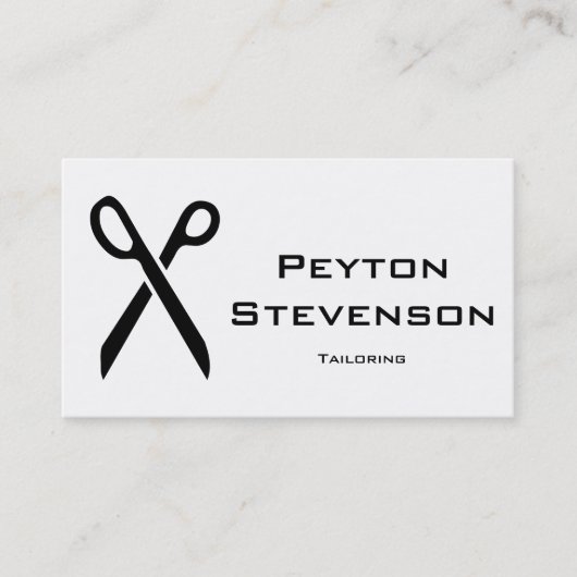 テーラーまたは服飾メーカー 予約カード (正面)