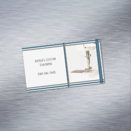 テーラーカスタム裁縫ショップ&リフォーム マグネット名刺