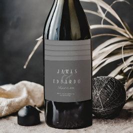 テーラードブラックタウ結婚スの感謝ID1090 ワインラベル