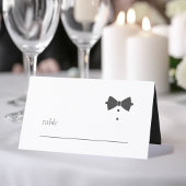 テーラードブラック結婚タイのID1090 プレイスカード