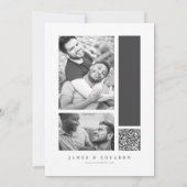 テーラードブラック結婚&ホワイトのID1090 セーブザデート (裏面)