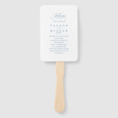 テーラードブラック&ホワイト結婚式 プログラムID1090 ハンドファン (正面)