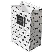 テーラードボウタイ&ボタンパターンID1090 ミディアムペーパーバッグ (正面アングル)