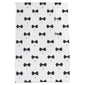 テーラードボウタイ&ボタンパターンID1090 ミディアムペーパーバッグ (裏面)