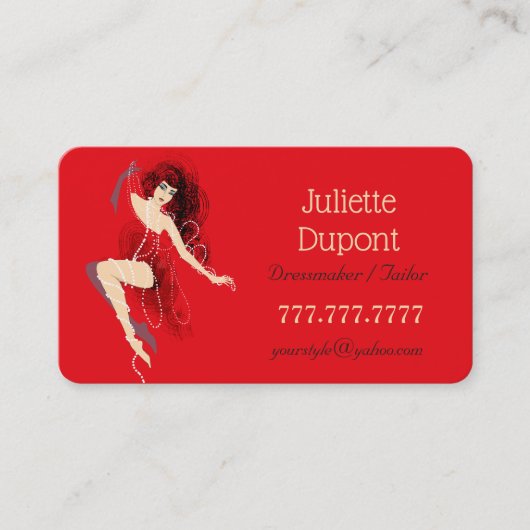 テーラードレススタイリッシュメーカーランジェリーサロン 名刺 (正面)