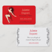 テーラードレススタイリッシュメーカーランジェリーサロン 名刺 (正面/裏面)