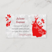 テーラードレスタイリッシュスメーカーテーラーサロンレッド 名刺 (裏面)