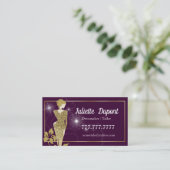 テーラードレスタイリッシュスメーカーピンク 名刺 (スタンド正面)