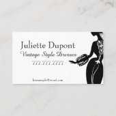 テーラードレスタイリッシュスメーカーブラック 名刺 (裏面)