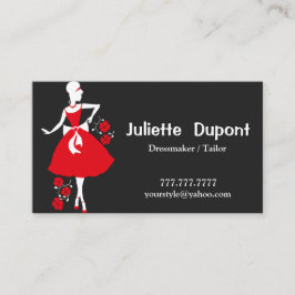 テーラードレスタイリッシュスメーカーブラック 名刺