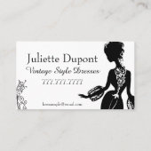 テーラードレスタイリッシュスメーカーブラック 名刺 (裏面)