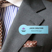 テーラード従業員ID：メタリックシルバー 名札