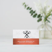 テーラーハサミ | 裁縫マシンロゴ 名刺 (スタンド正面)