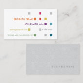 テーラー名刺の明るい正方形 名刺 (正面/裏面)