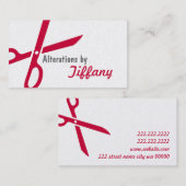 テーラー変更Seamstress Tailor 名刺 (正面/裏面)