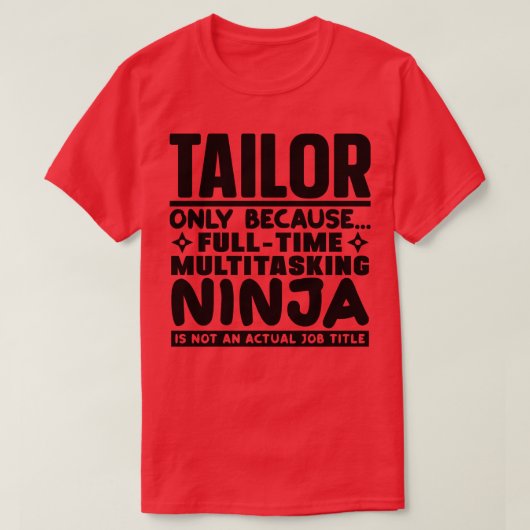 テーラー忍者1 Tシャツ (デザイン正面)