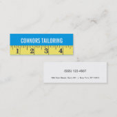 テーラー測定テープ裁縫 スキニー名刺 (正面/裏面)