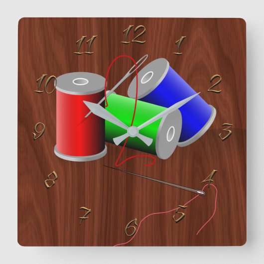 テーラー スクエア壁時計 (正面)