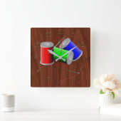 テーラー スクエア壁時計 (ホーム)