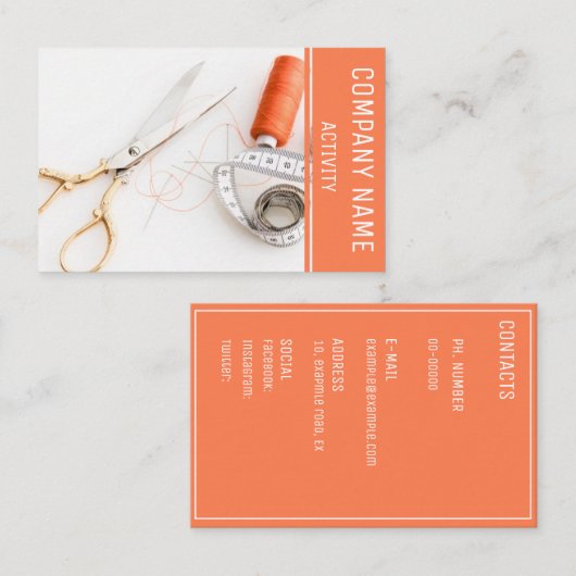 テーラー 名刺 (正面/裏面)