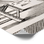 テーラー、木版画の複製 ポスター (角)