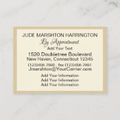 テーラー、Seamstress名刺 名刺 (裏面)