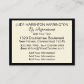 テーラー、Seamstress名刺 名刺 (裏面)