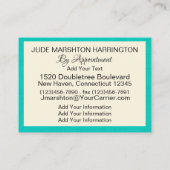 テーラー、Seamstress名刺 名刺 (裏面)