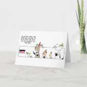 テールおもしろい誕生日カードをピン留めする カード (正面)