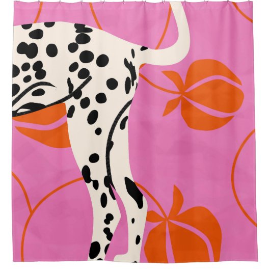 テールとテクスチャ シャワーカーテン (正面)