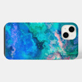テールアバロンの貝殻絵画 iPhoneケース (裏面横)