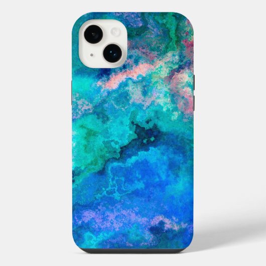 テールアバロンの貝殻絵画 iPhoneケース (裏面)