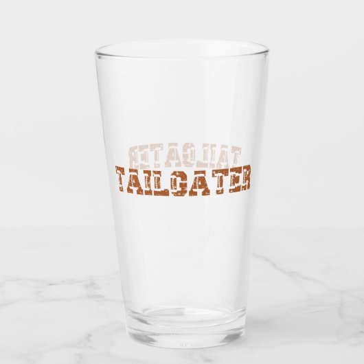 テールガーターサッカータイポグラフィ タンブラーグラス (正面)