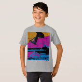 テールグラブ高スクータ飛んでいるー Tシャツ (正面フル)