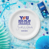 テールゲートでお祝いしよう ブルー ブライダル カップル シャワー ペーパープレート (パーティー)