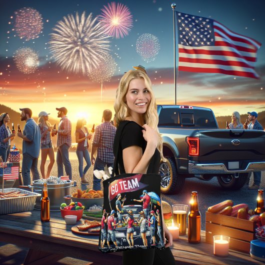 テールゲートタイムゴーチームカスタム トートバッグ