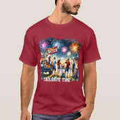 テールゲートタイムゴーチームカスタム Tシャツ (正面)