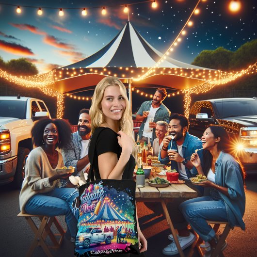 テールゲートタイムパーティーテントカスタム トートバッグ