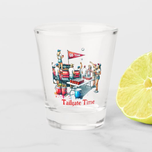 テールゲートタイムビールポン ショットグラス (正面)