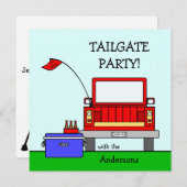テールゲートパーティのトラック 招待状 (正面/裏面)