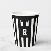 テールゲートパーティーサッカーレフェリーストライプ紙カップ 紙コップ (正面)