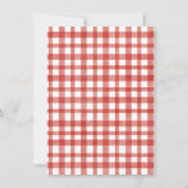 テールゲート カー サッカー ゲーム BBQ ビール カップル シャワー 招待状 (裏面)